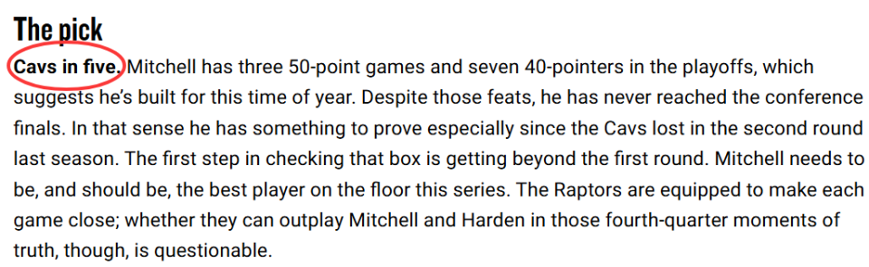 开云-官网预测骑士4-1淘汰猛龙！哈登米切尔状态成关键 防守面临新挑战